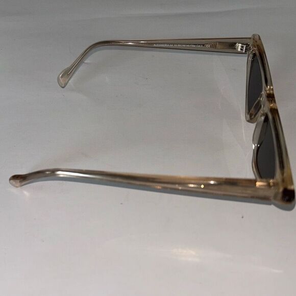 New Andy Wolf Alexandria Cat Eye mirrored sunglasses lite beige/gold w/box main image 5